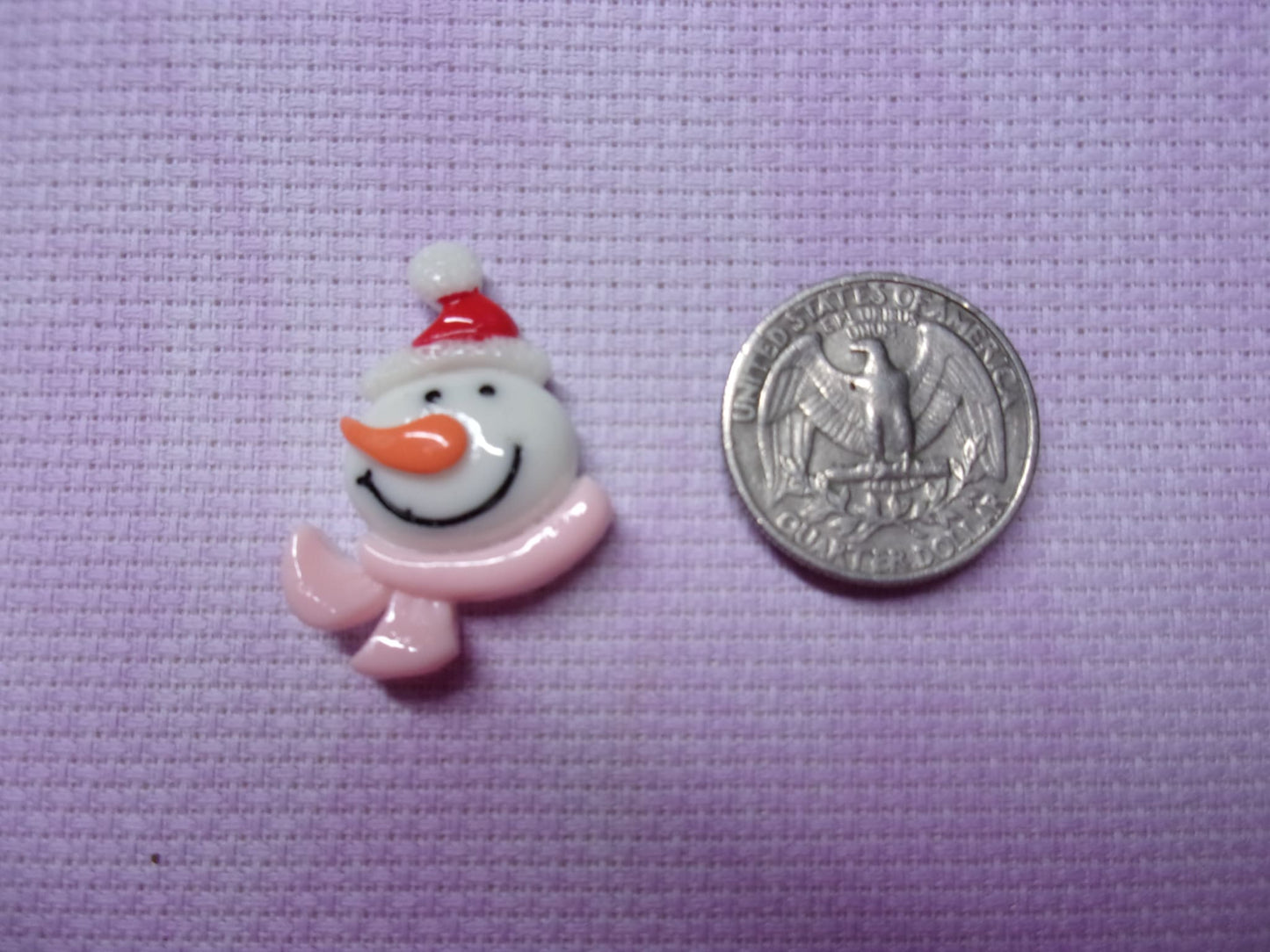 Resin Snowmen Needle Minders Clown