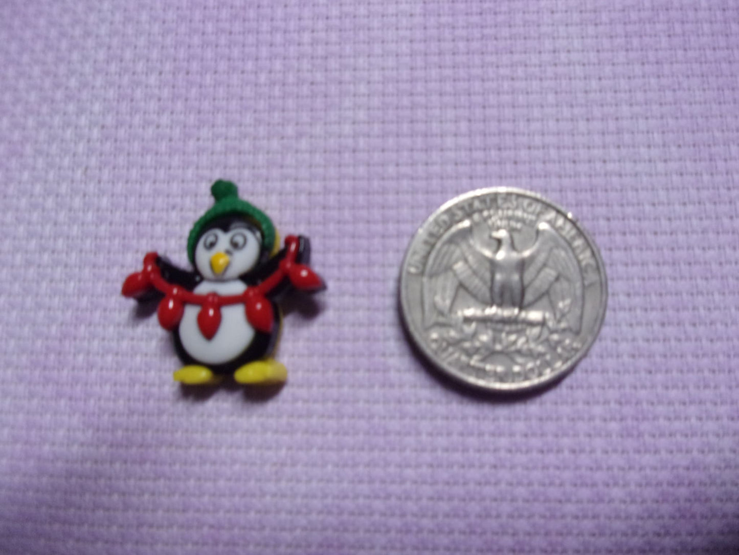 Christmas Penguins Needle Minders Lights