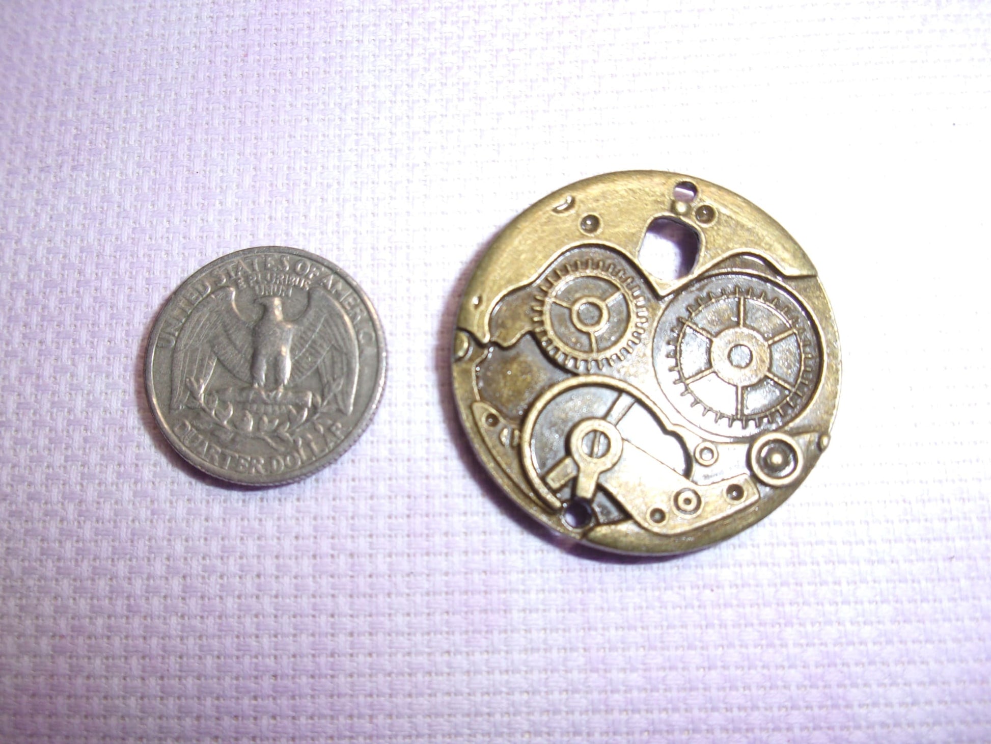 Steampunk Needle Minders Gears (Metal)