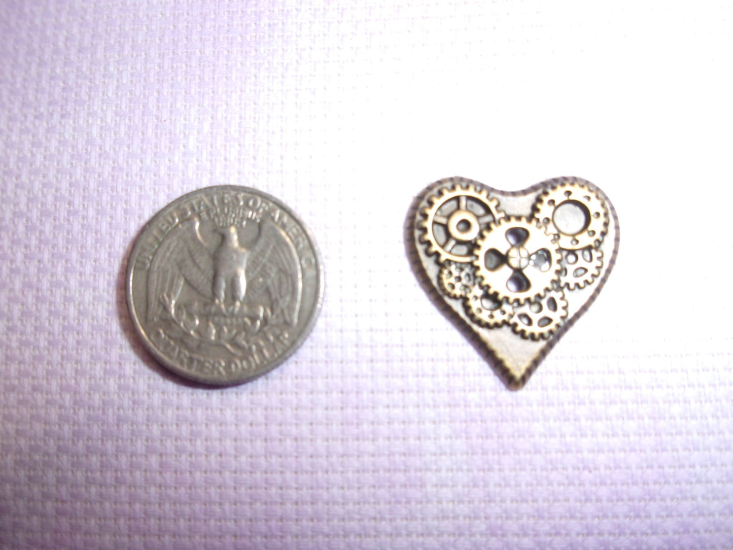 Steampunk Needle Minders Gear Heart