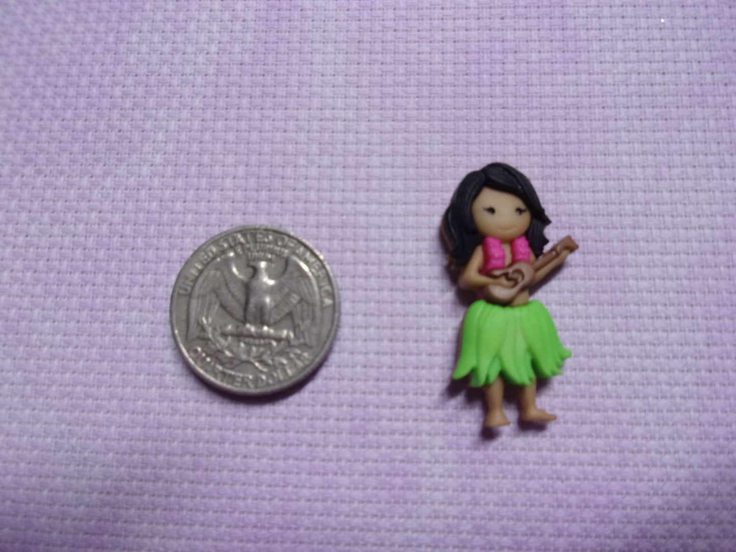 Hula Girls And Flamingos Needle Minders Guitar Needle Minders