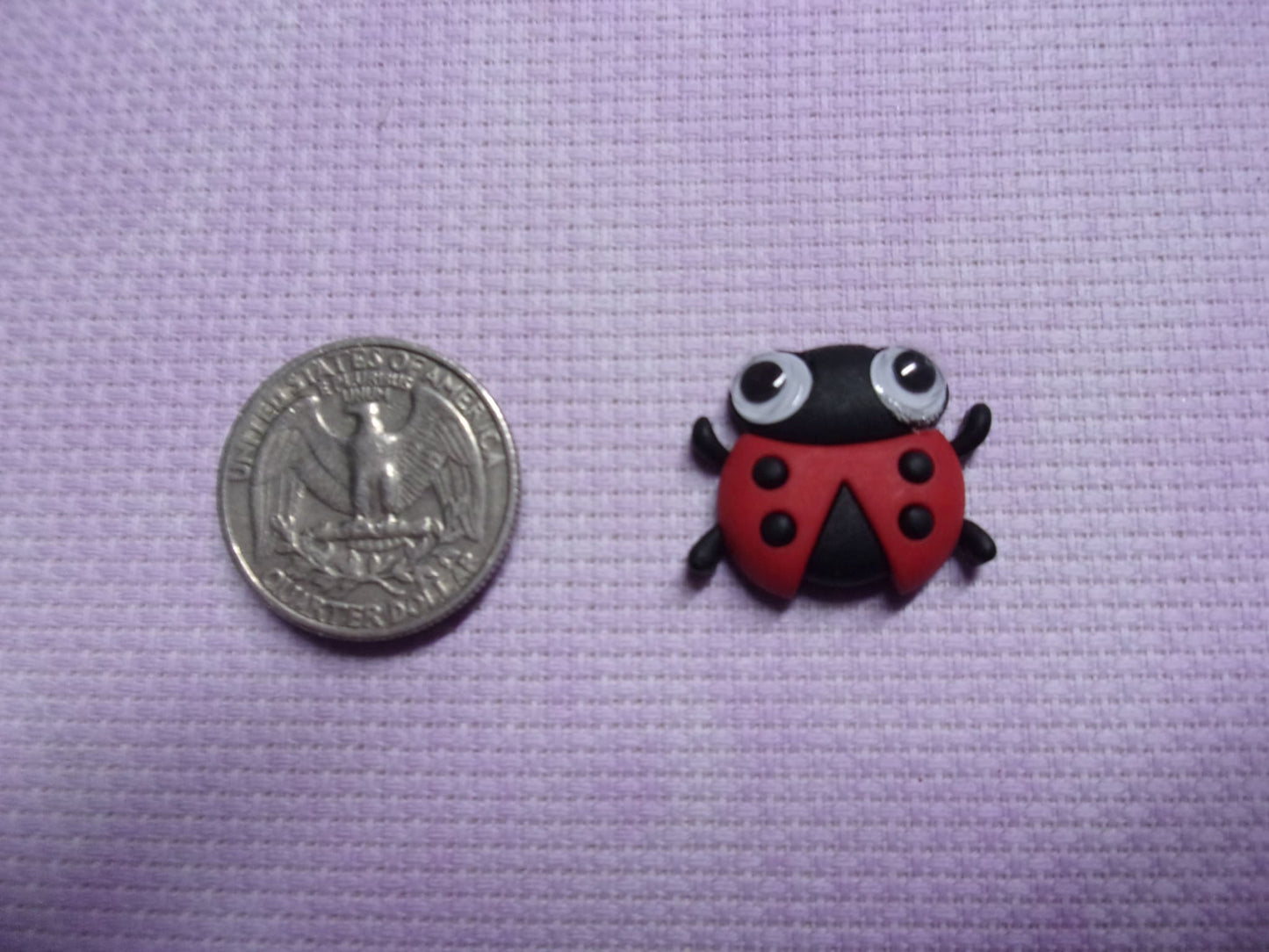 Garden Google-Eyes Needle Minders Lady Bug Needle Minders