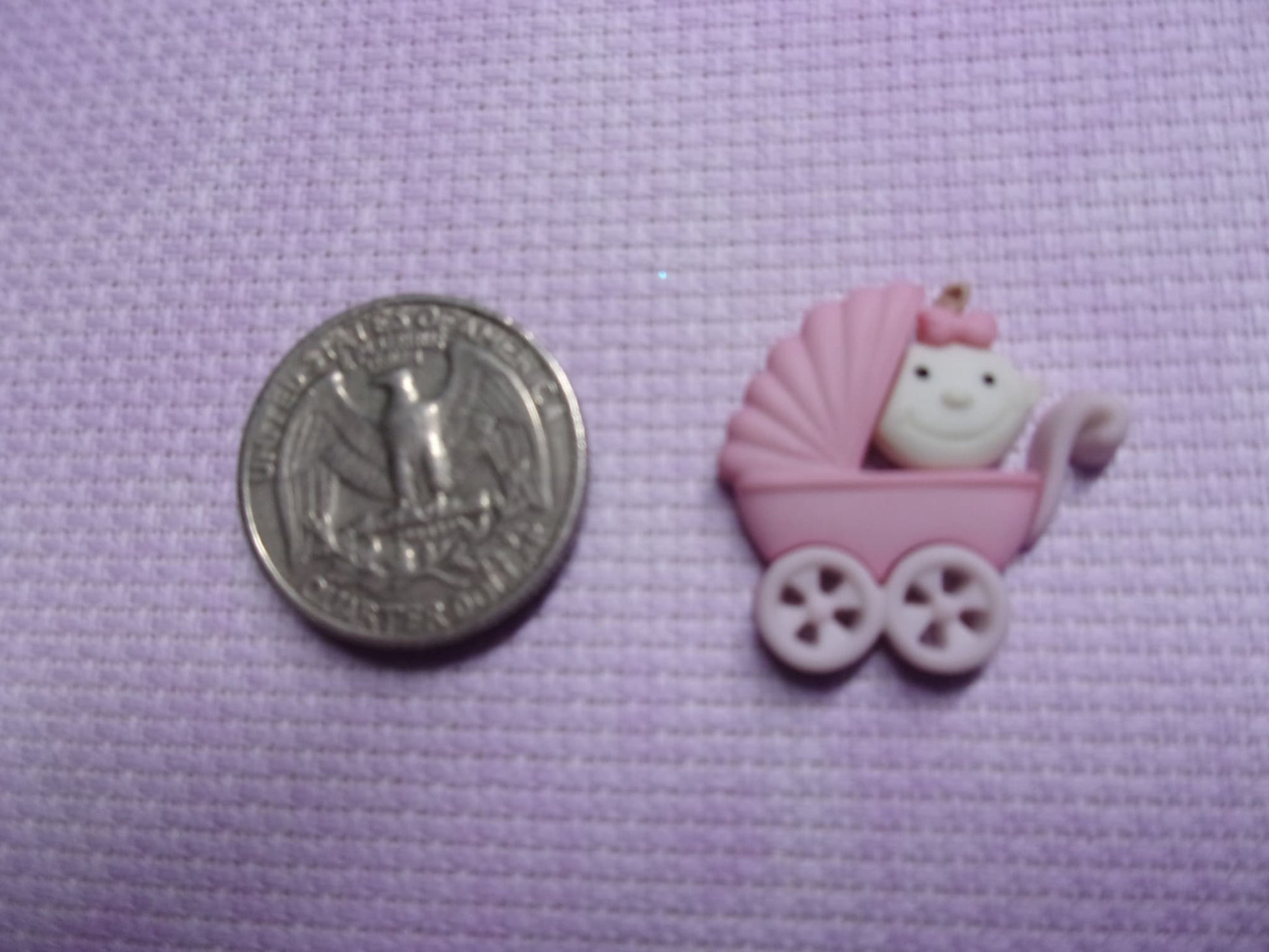 Baby Needle Minders Pink Stroller