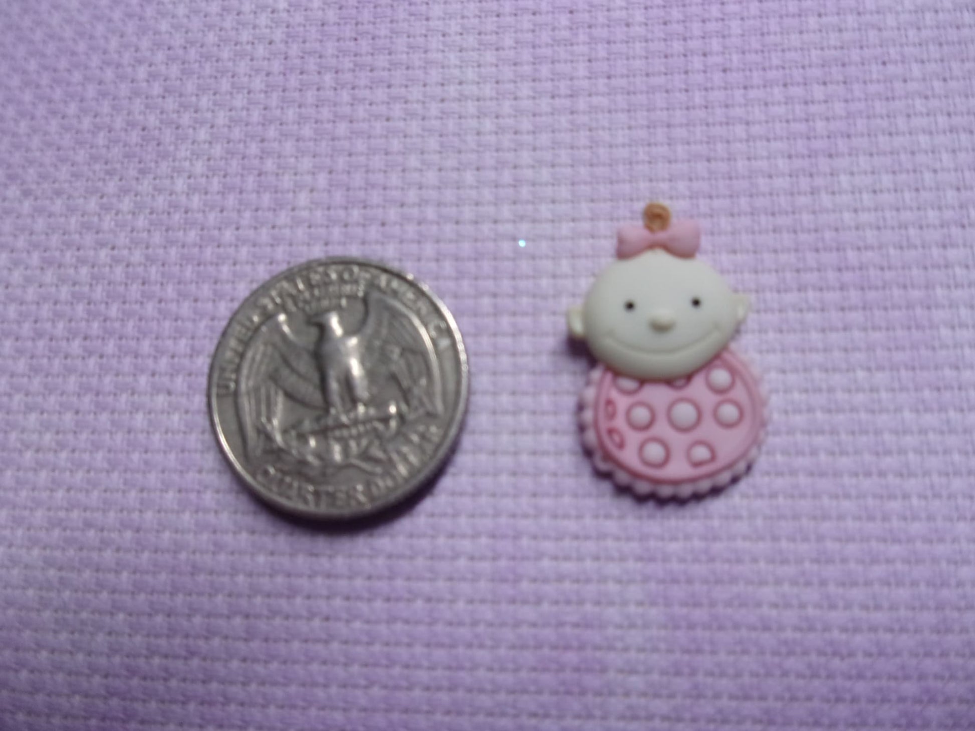 Baby Needle Minders Pink Bib