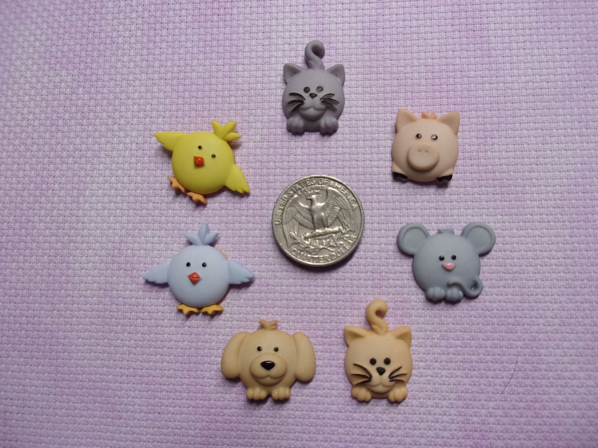 Baby Farm Animal Heads Needle Minders Needle Minders