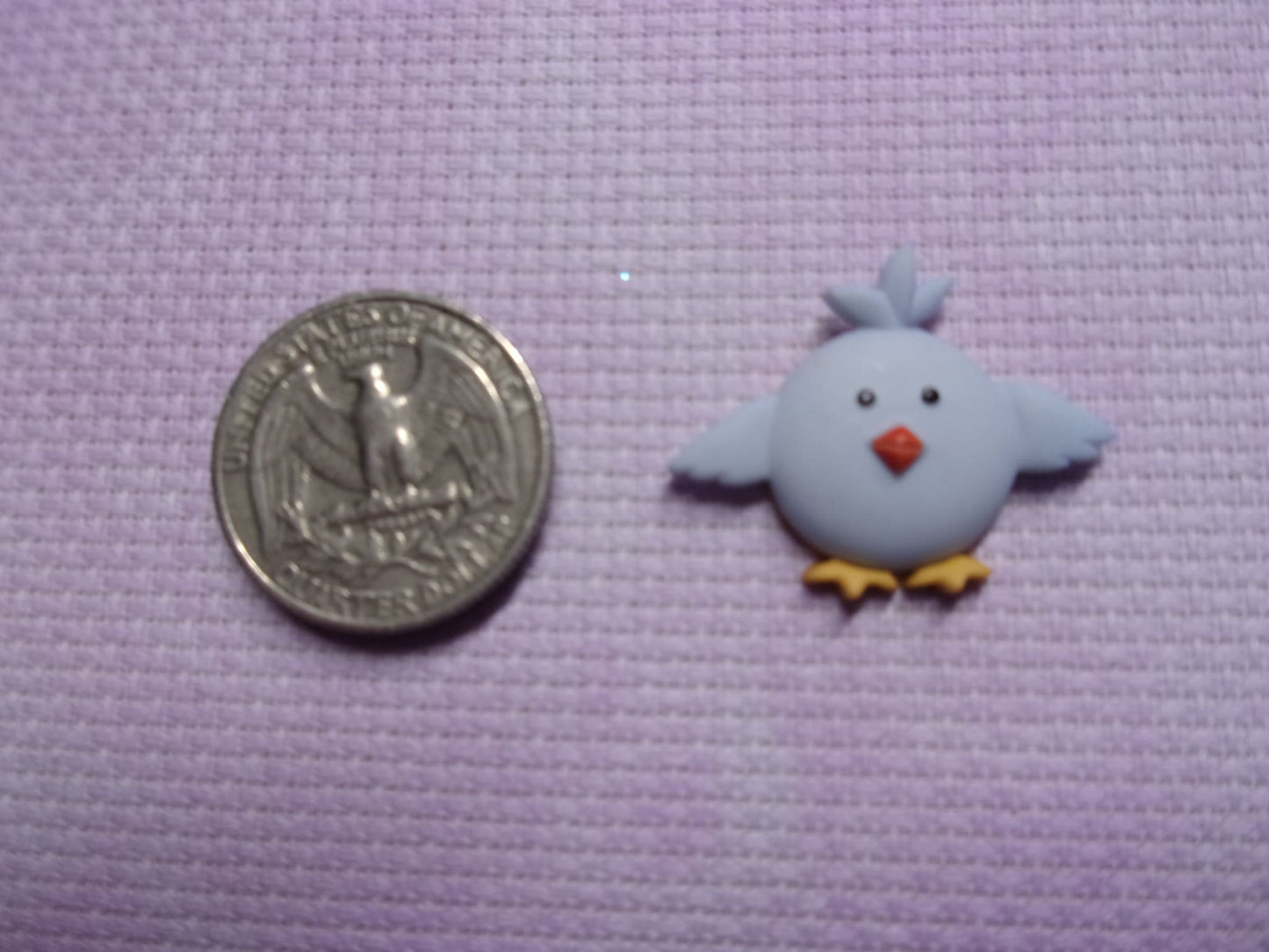 Baby Farm Animal Heads Needle Minders Blue Bird Needle Minders