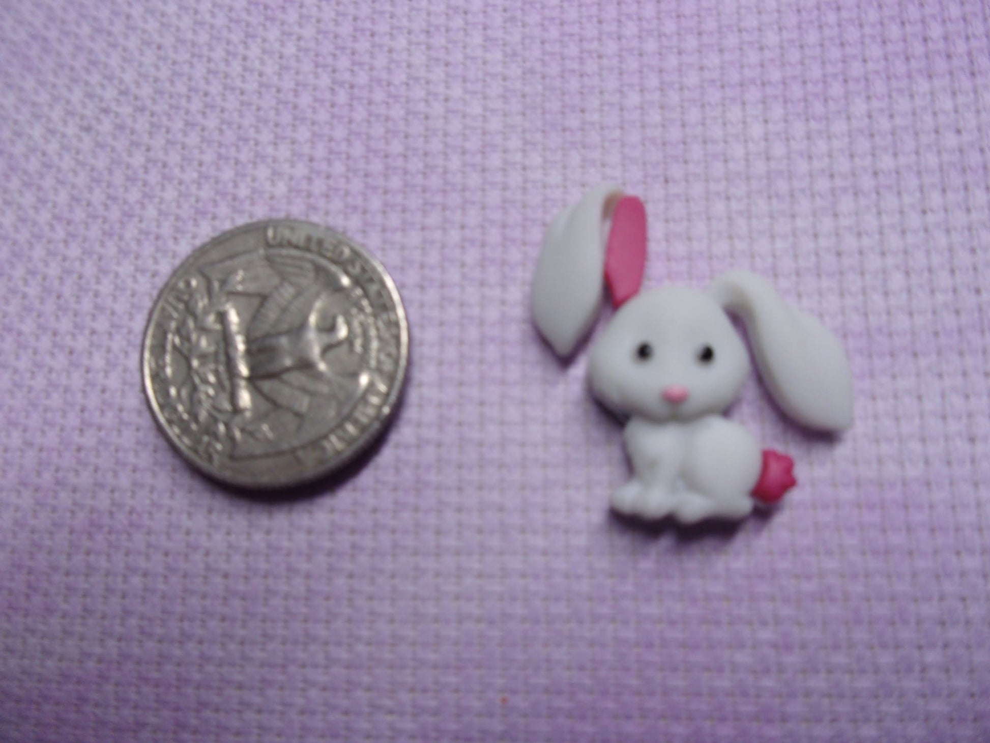 Bunnies Needle Minders White