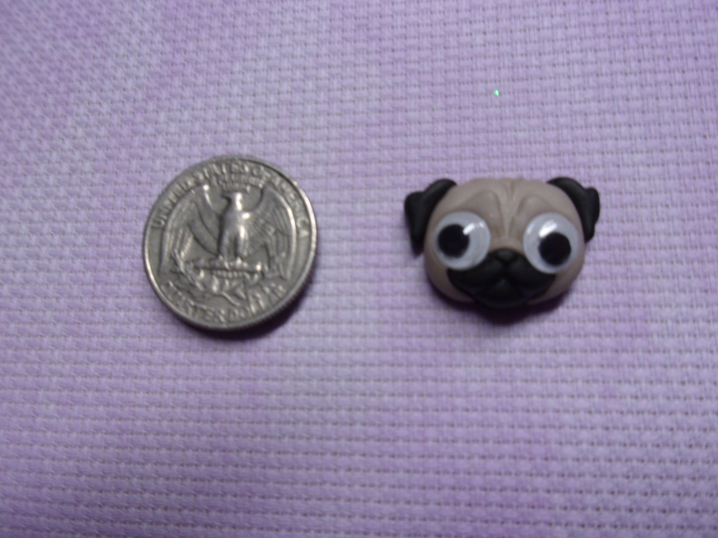 Google-Eye Animals Needle Minders Pug Needle Minders