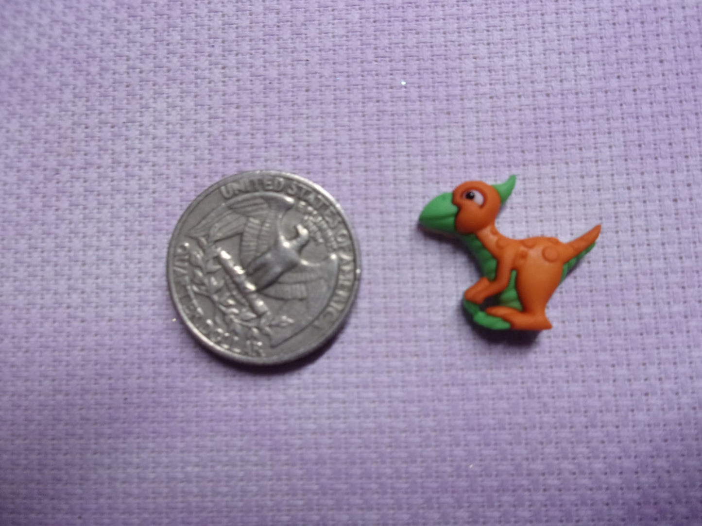 Baby Dinosaurs Needle Minders Orange Needle Minders