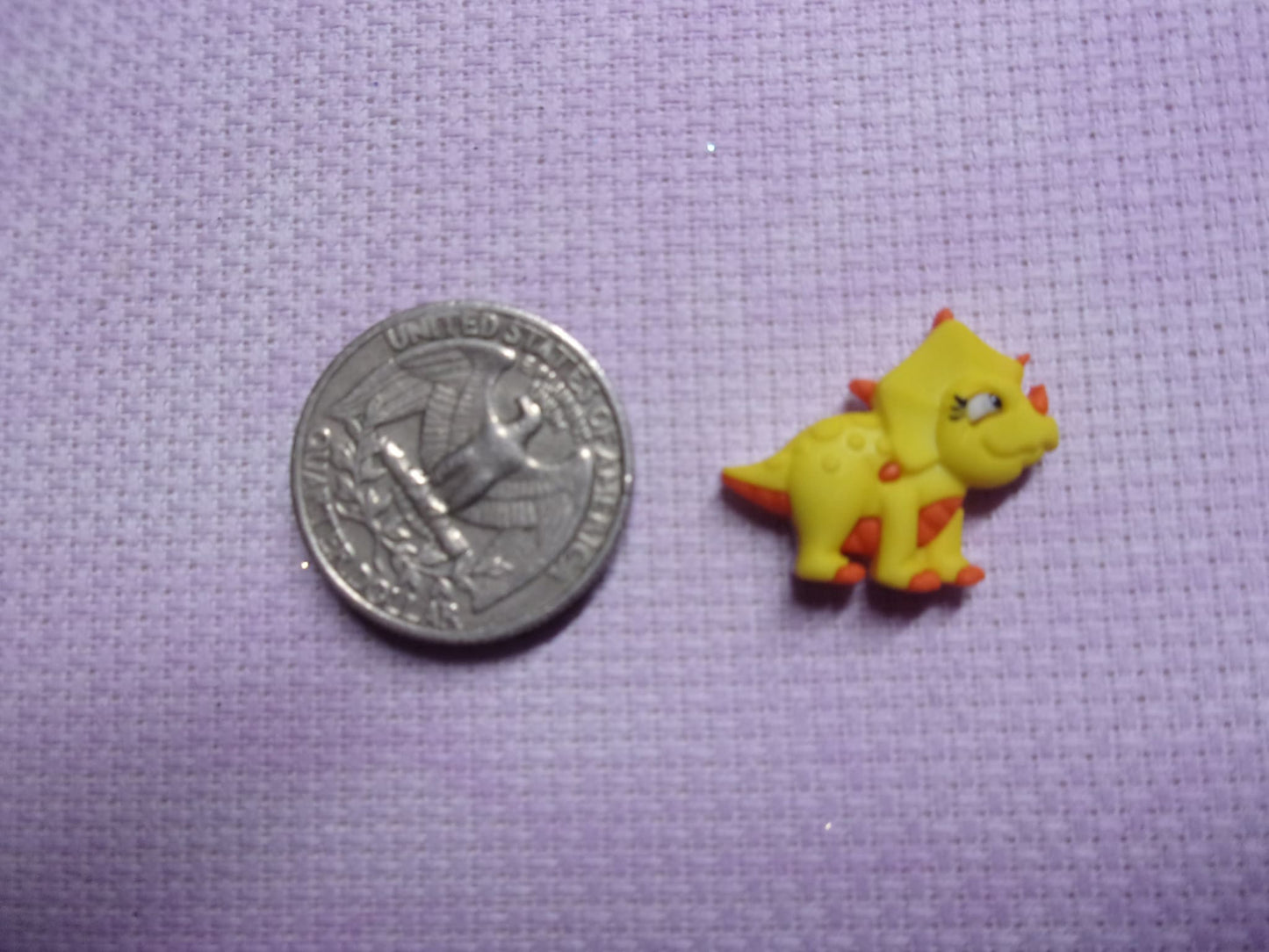 Baby Dinosaurs Needle Minders Yellow Needle Minders