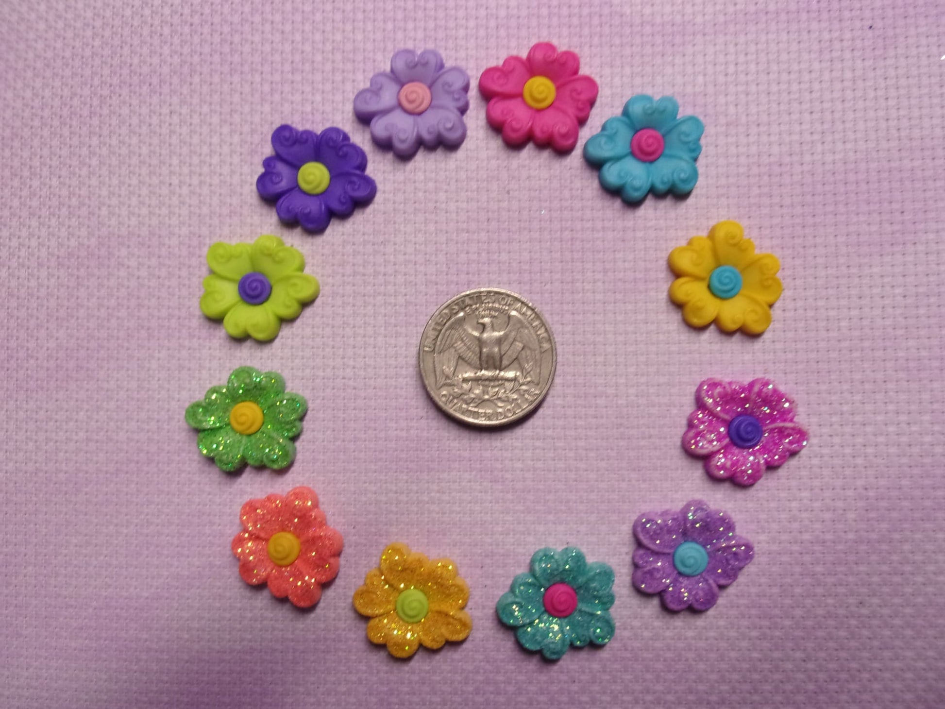 Swirly Flowers Needle Minders