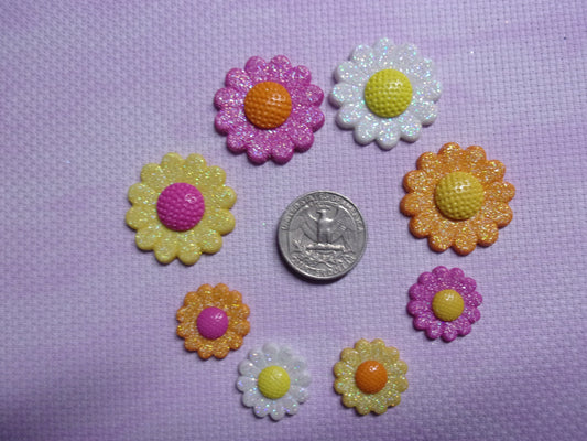 Glitter Flowers Needle Minders