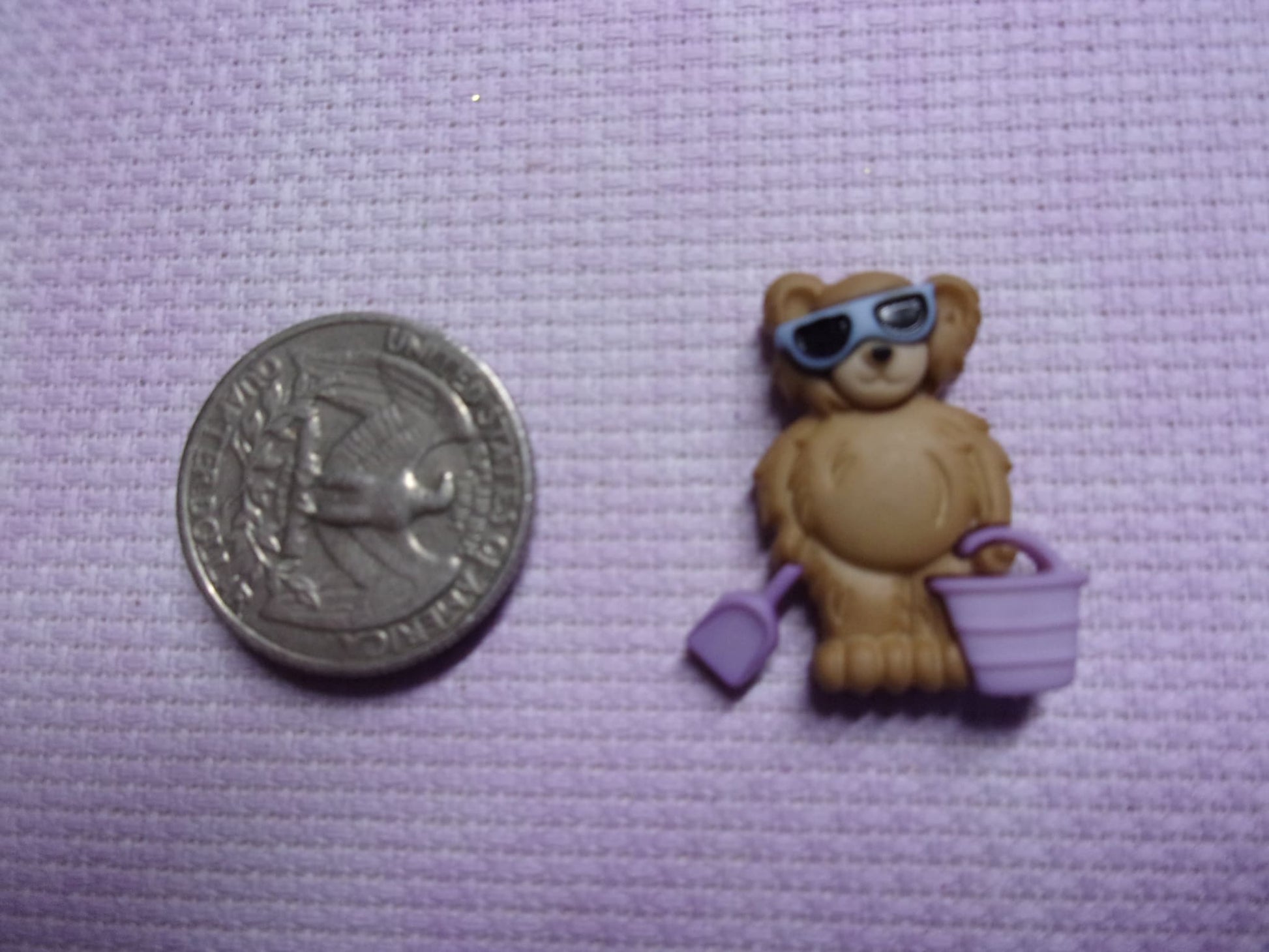 Beach Bears Needle Minders Pail Needle Minders