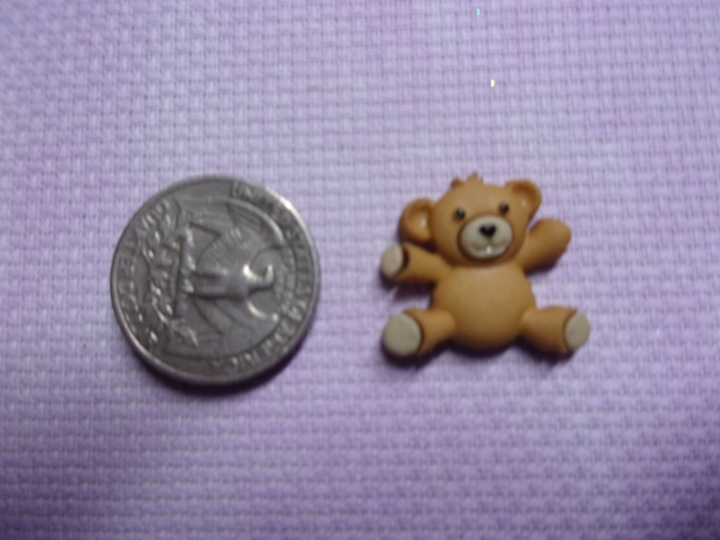 Teddies Needle Minders Tan Arms Out Needle Minders