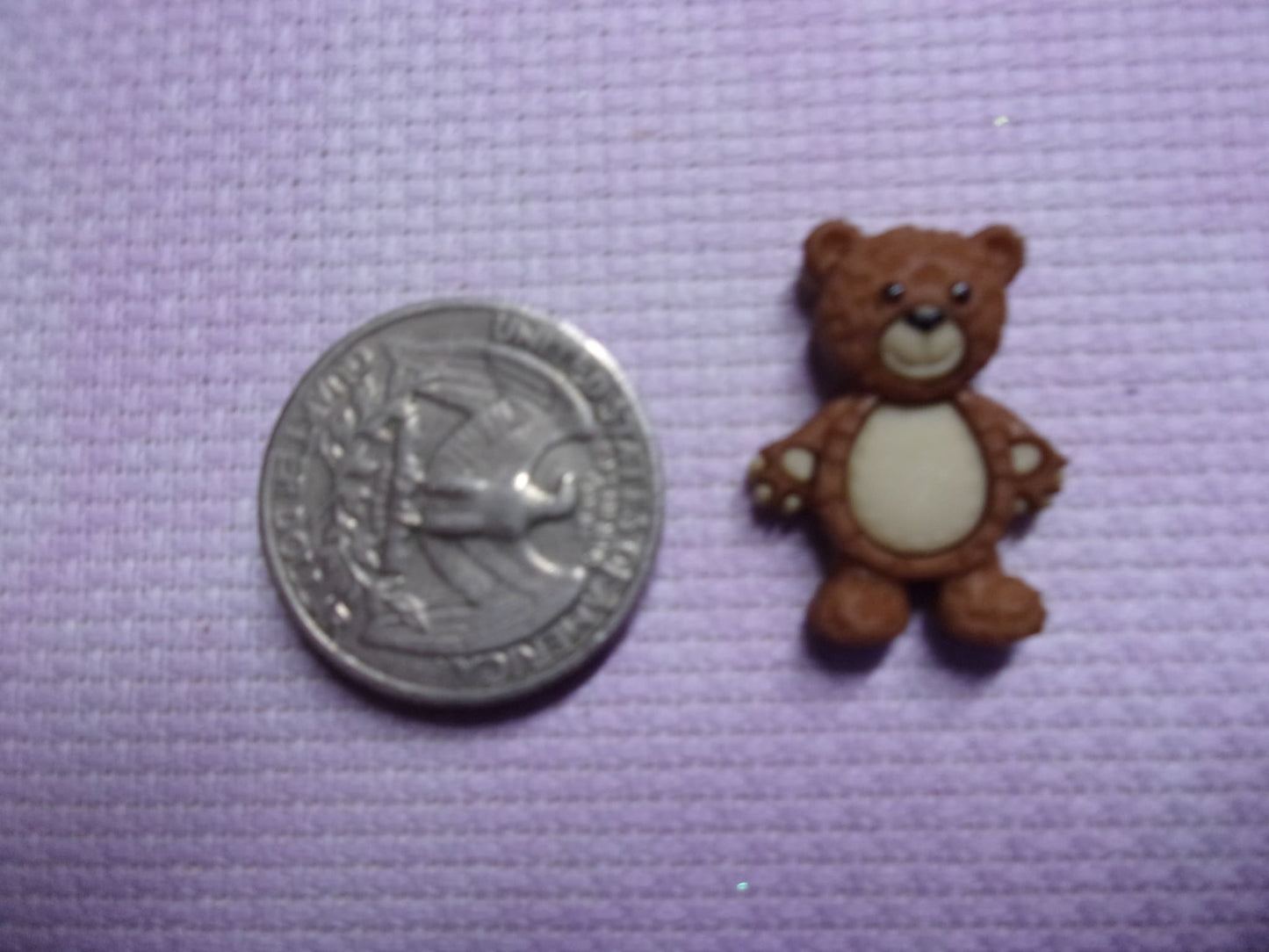 Teddies Needle Minders White Belly Needle Minders