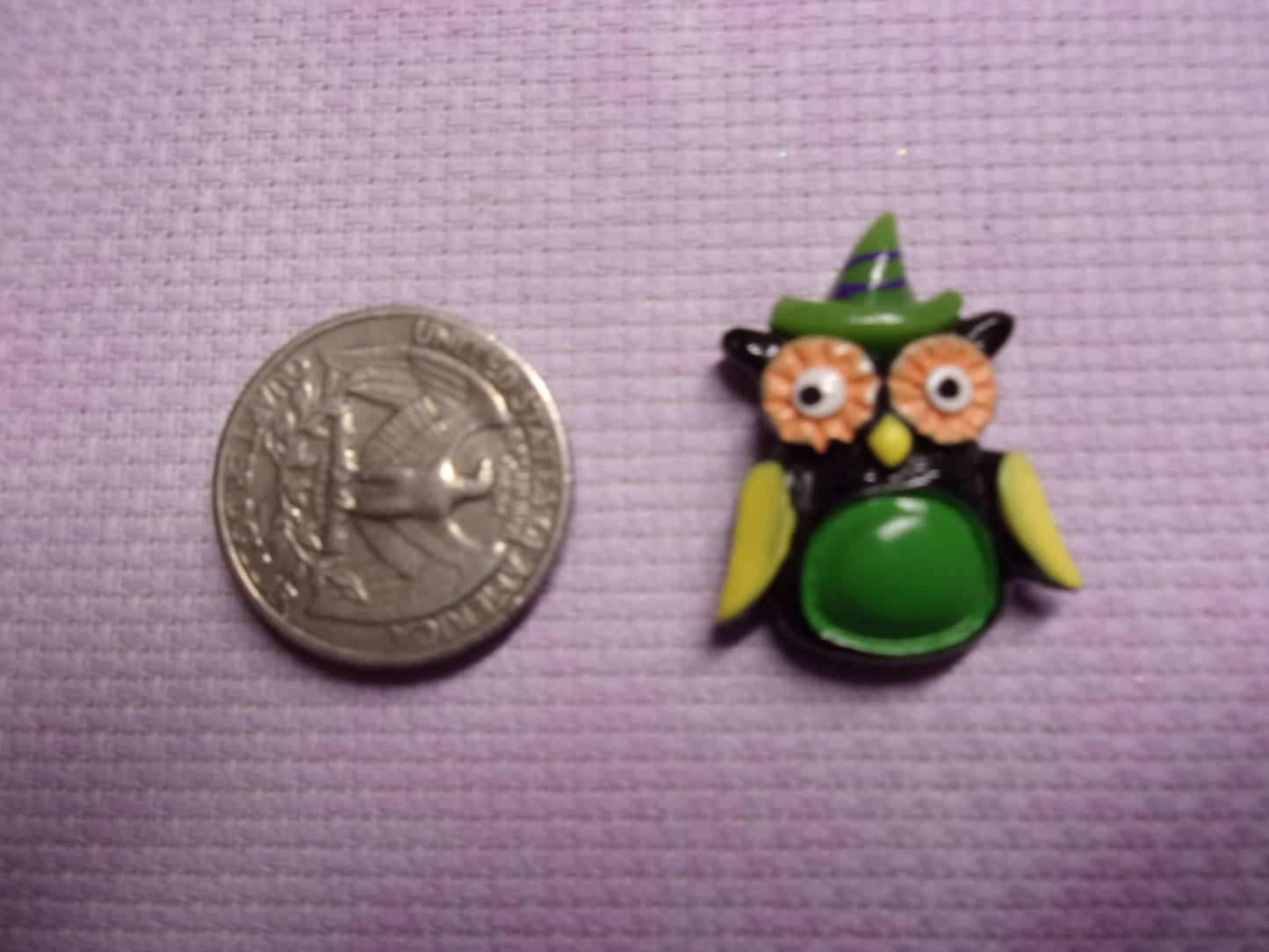 Halloween Resin Needle Minders Owl