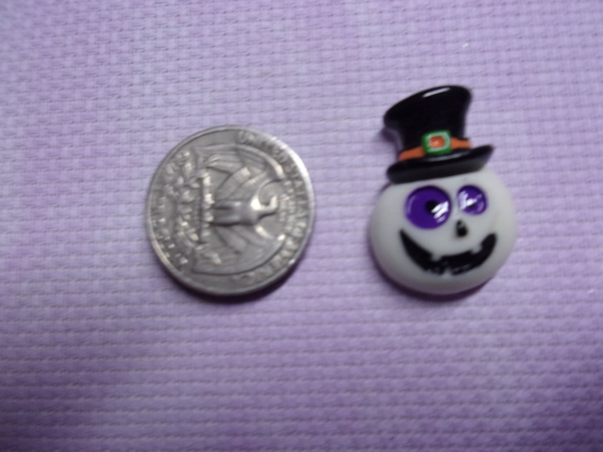 Halloween Resin Needle Minders Snowman