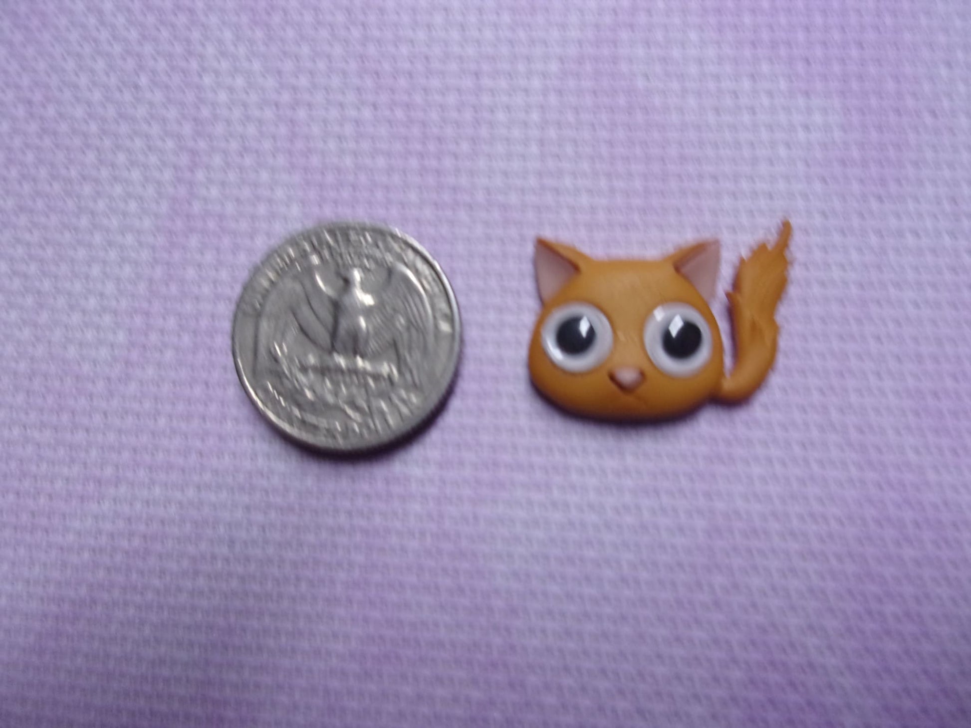 Google-Eyed Cats Needle Minders Orange Needle Minders