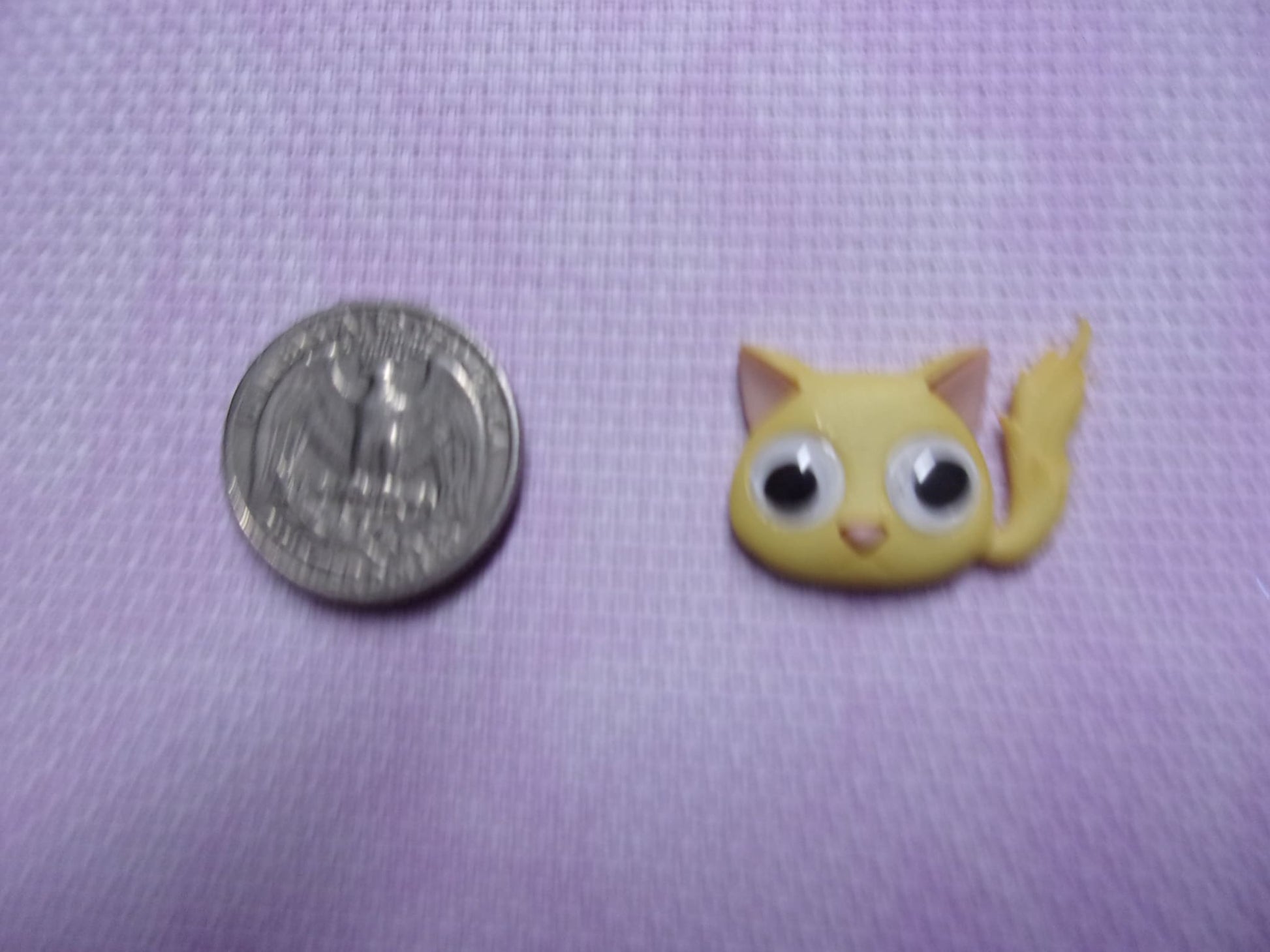 Google-Eyed Cats Needle Minders Yellow Needle Minders