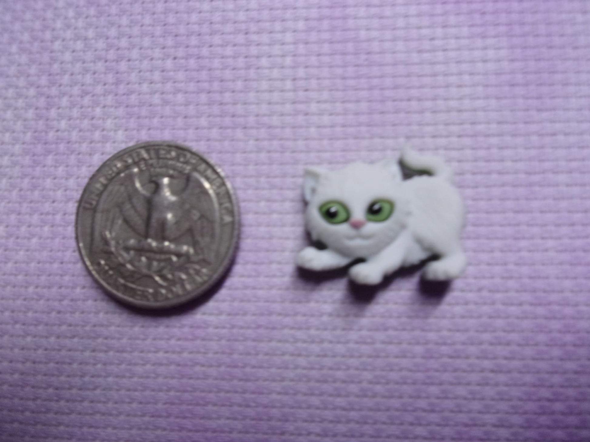 Cats Needle Minders White Kitten