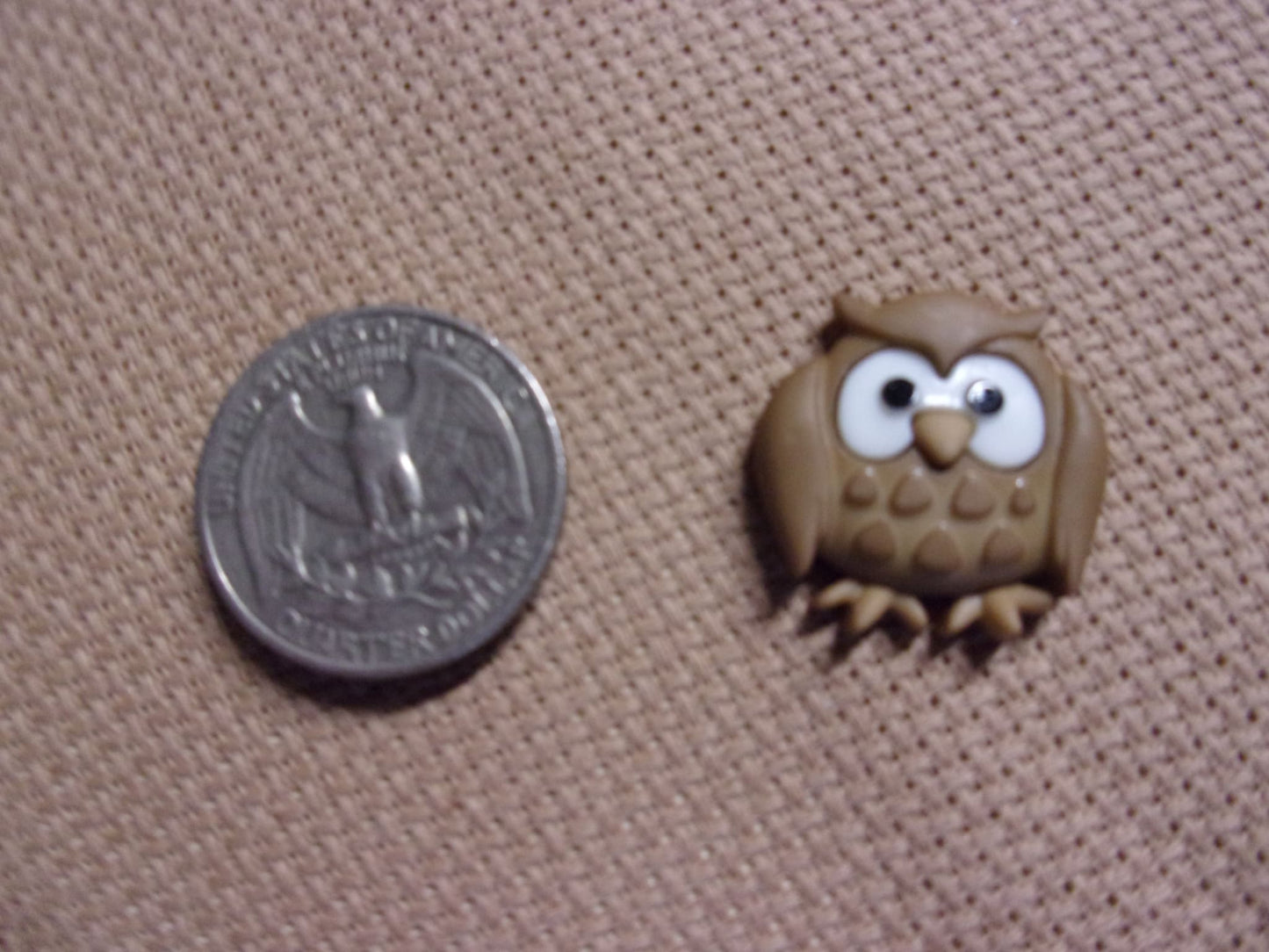 Owls Needle Minders Tan Needle Minders