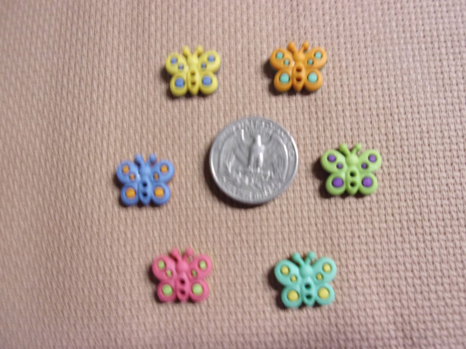 Butterfly Needle Minders Small Pastel Needle Minders