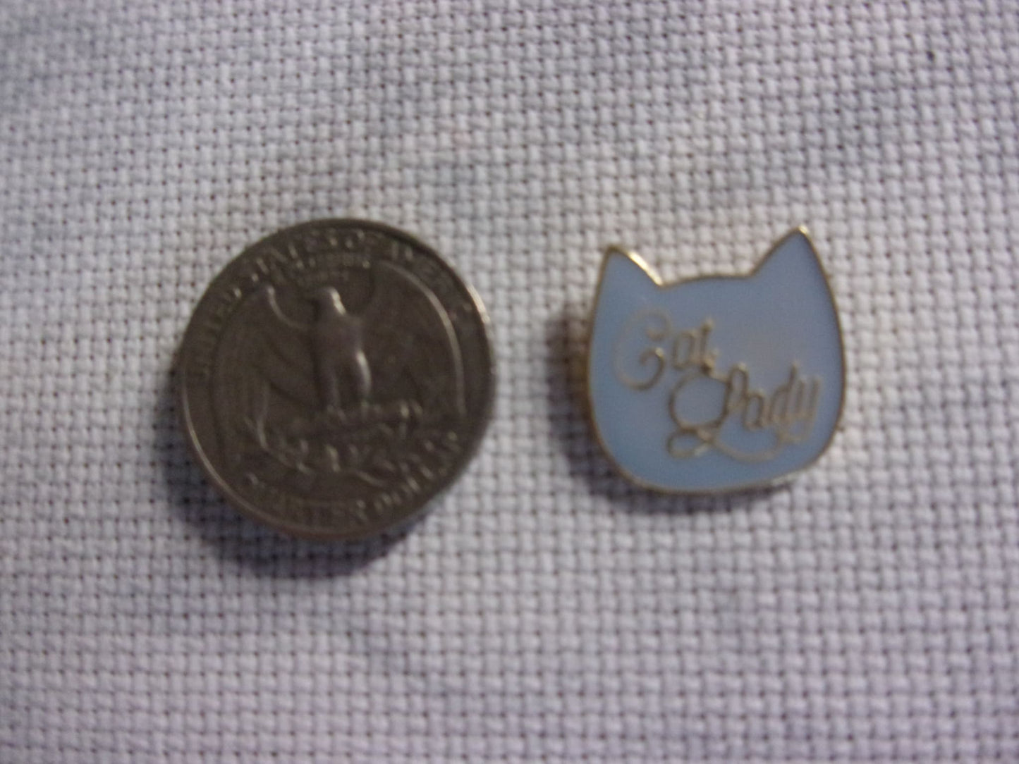 Metal Cats Needle Minders Cat Lady