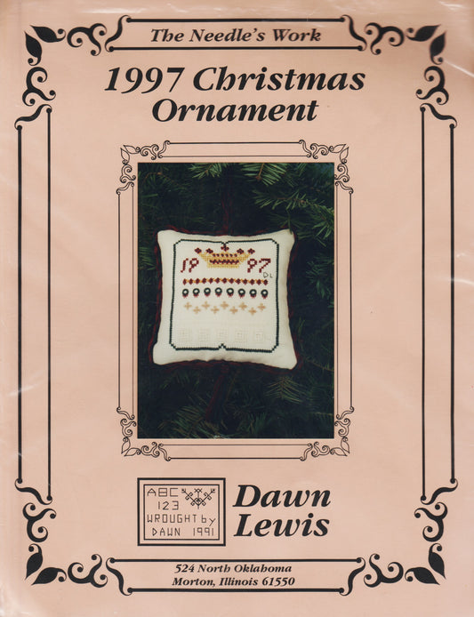 The Needle's Work 1997 Christmas Ornament Kit cross stitch pattern