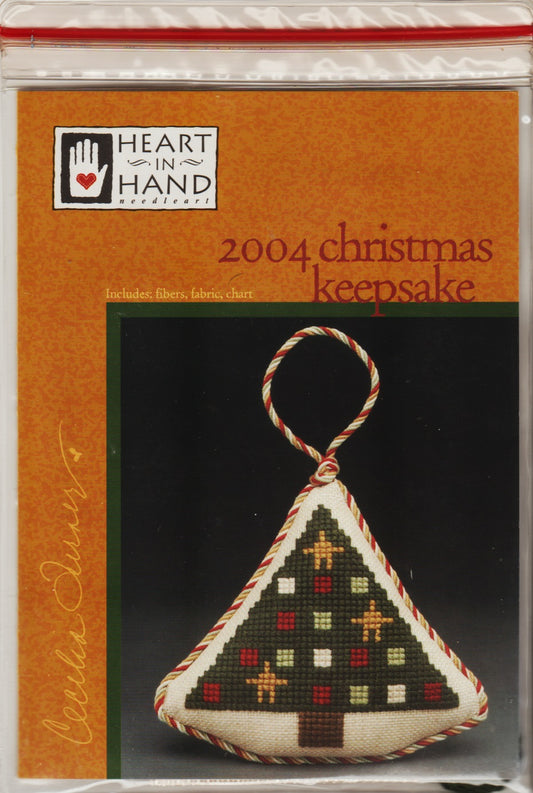 Heart n Hand  2004 Christmas Keepsake cross stitch ornament kit