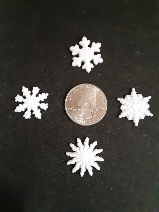 Snowflake cross stitch needle minders