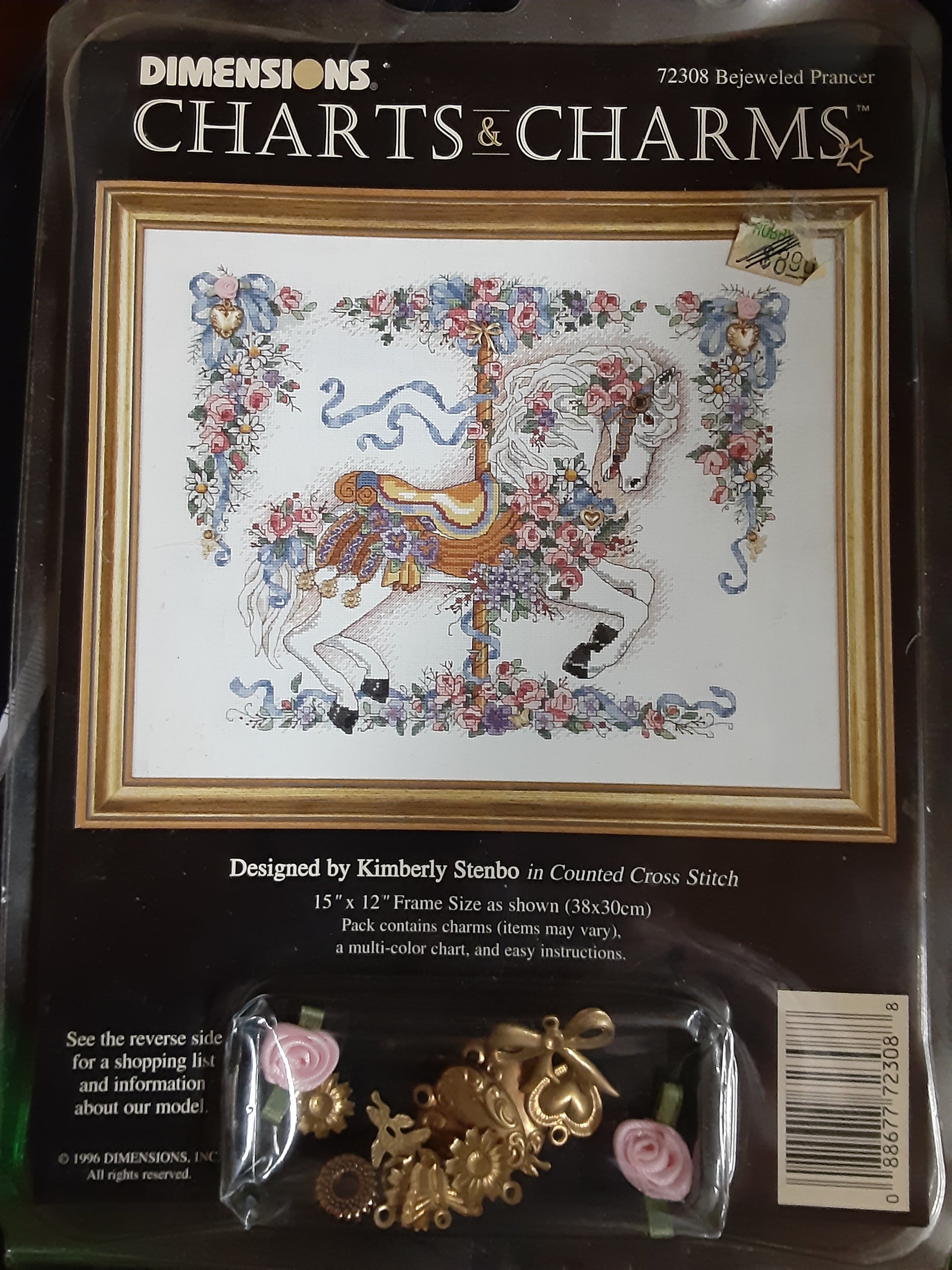 Dimensions Bejeweled Prancer 72308 cross stitch pattern