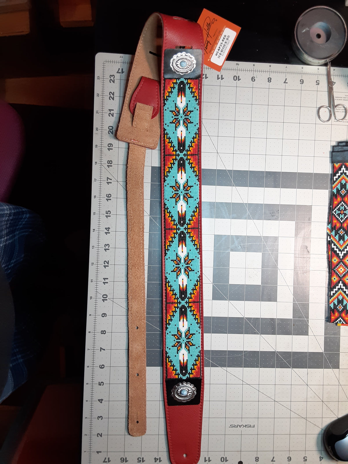 Native American Style Guitar Strap 1 – Sandra's Stitch Stash