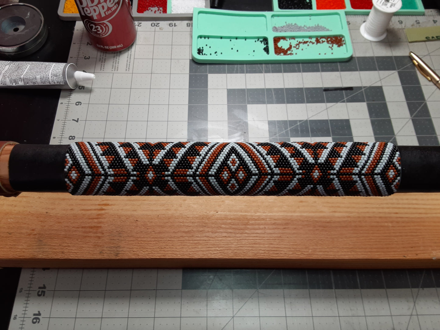 Native American Style 3 Walking Stick