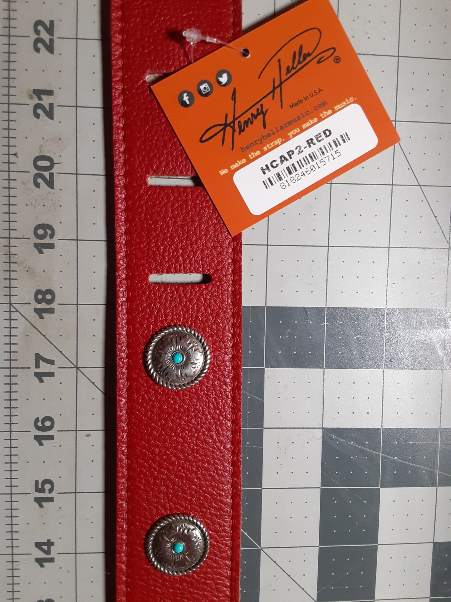 Southwestern Concho Style Guitar Strap