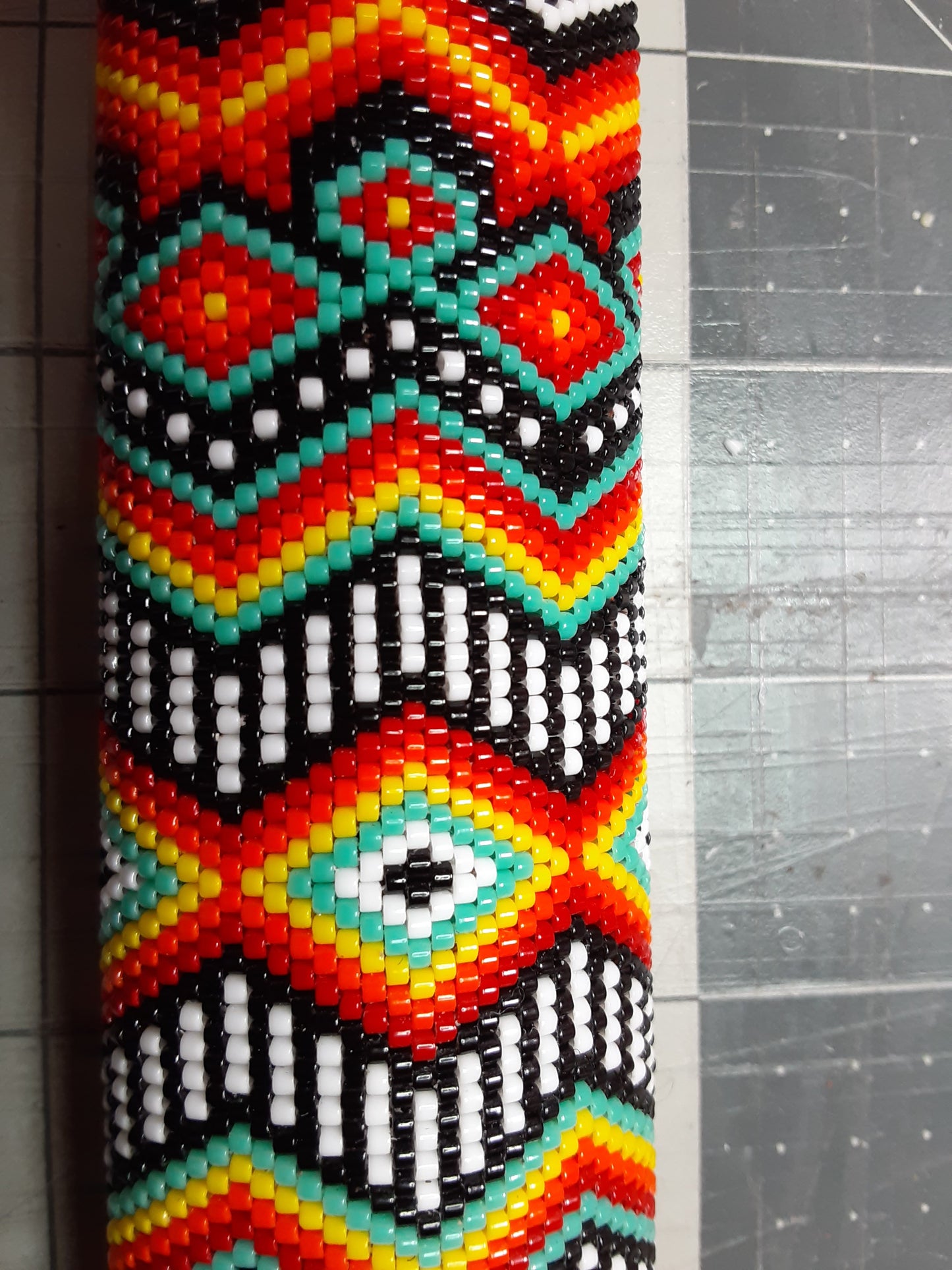 Native American Style beaded 19" Pipe Stem