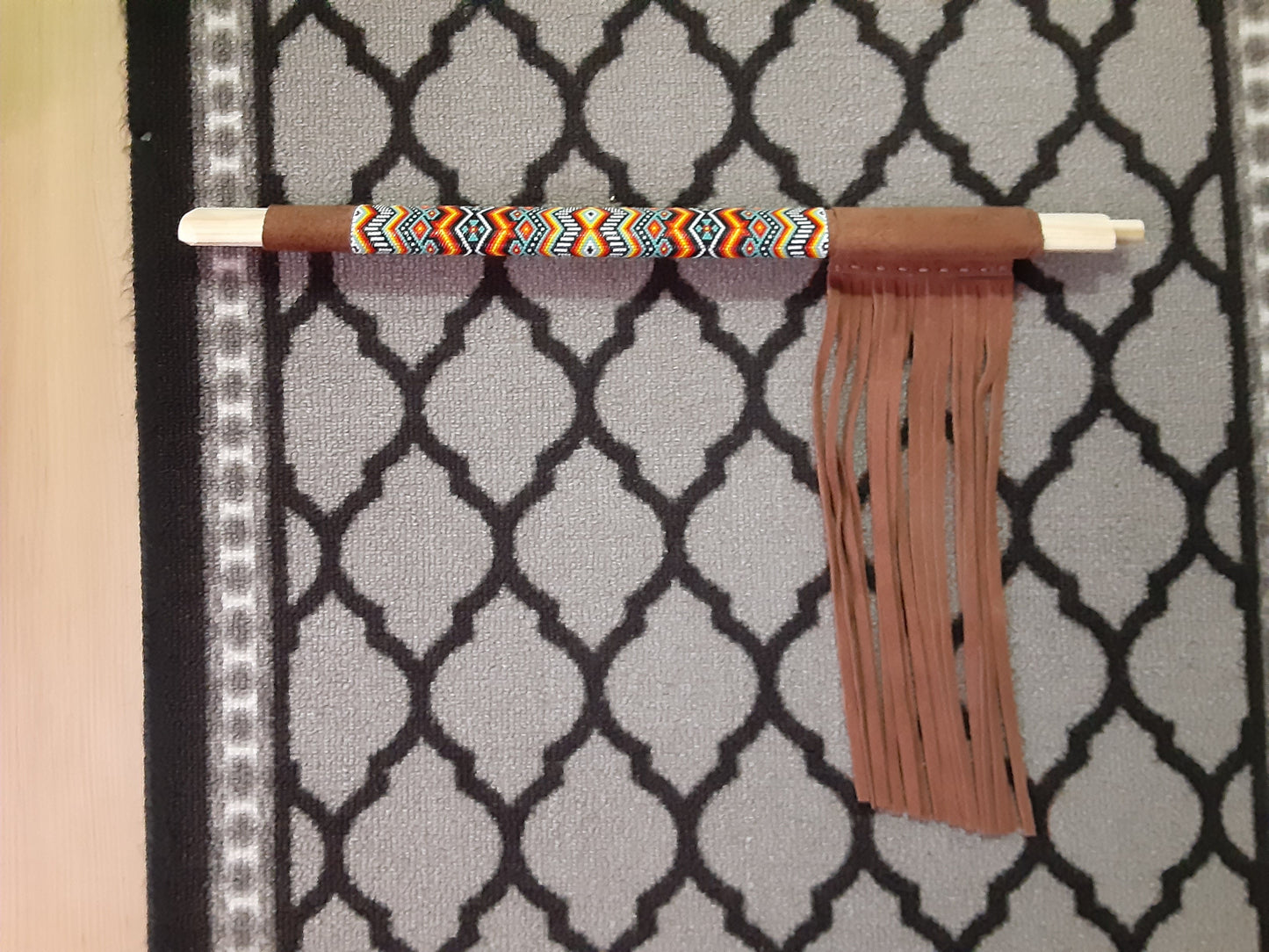 Native American Style beaded 19" Pipe Stem