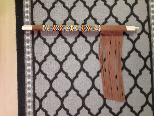 Native American Style beaded 19" Pipe Stem