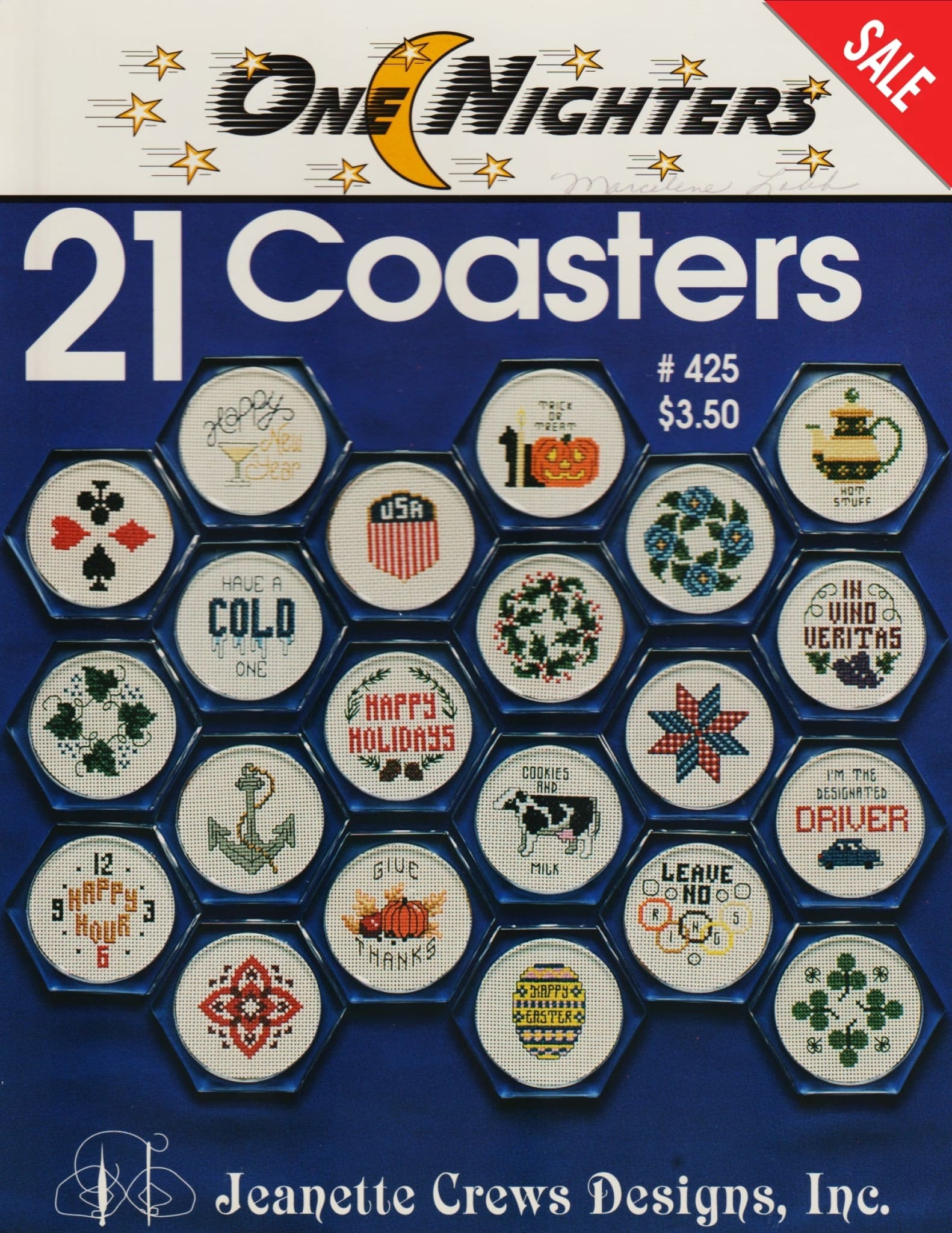 Jeanette Crews 21 Coasters 425 cross stitch pattern