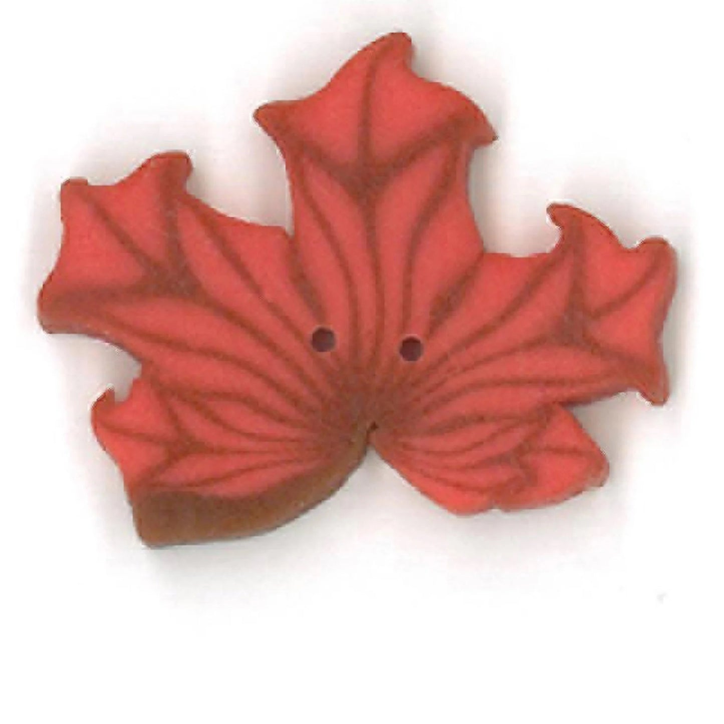 Just Another Button Company Orange Maple Leaf 2273 buttons