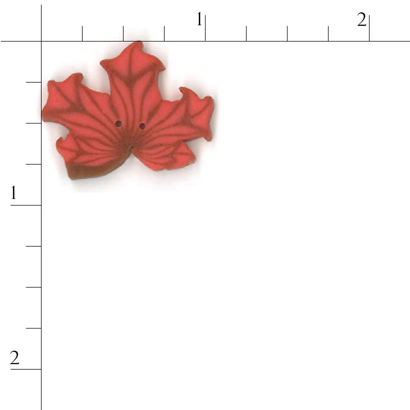 Orange Maple Leaf Buttons