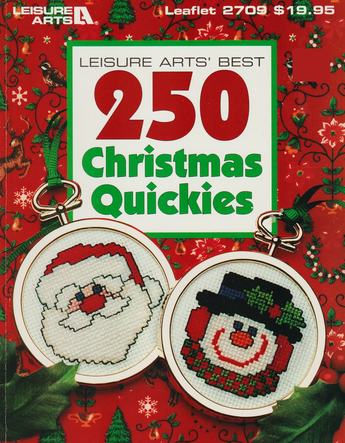 Leisure Arts 250 Christmas Quickies 2709 ornament cross stitch pattern