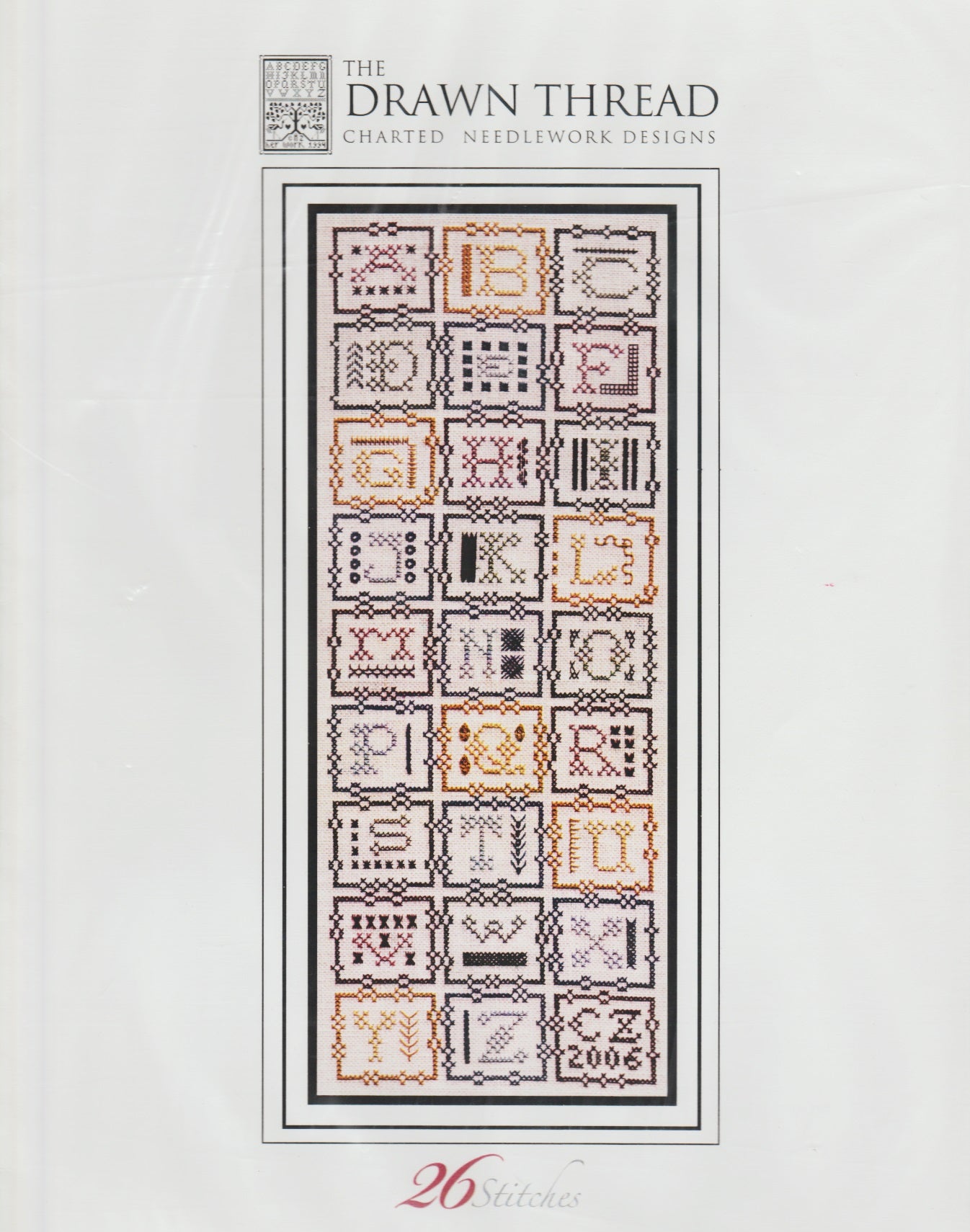 Drawn Thread 26 Stitches sampler cross stitch pattern