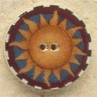 Mill Hill Sun Compass 43106 ceramic button