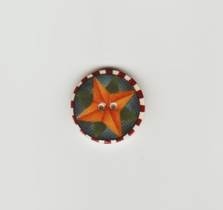 Mill Hill Star Compass 43108 ceramic button