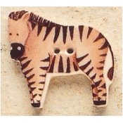 Debbie Mumm Mill Hill Zebra ceramic cross stitch button