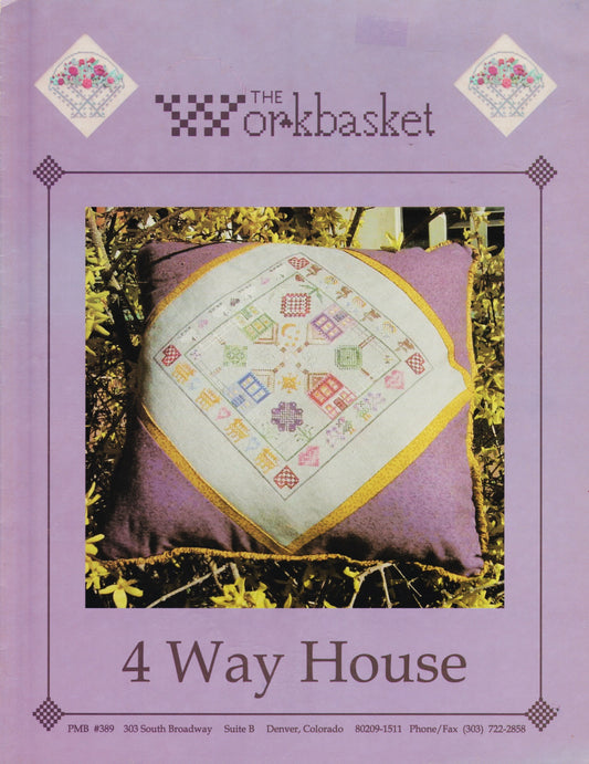 WorkBasket 4 Way House cross stitch pattern