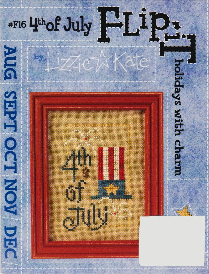 Lizzie Kate 4th of July F16 cross stitch pattern