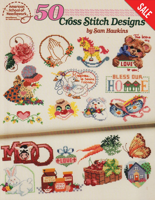 American School of Needlework 50 Cross Stitch Designs 3555 cross stitch pattern