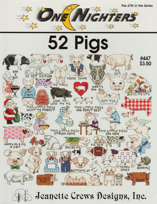 Jeanette Crews 52 Pigs 447 cross stitch pattern