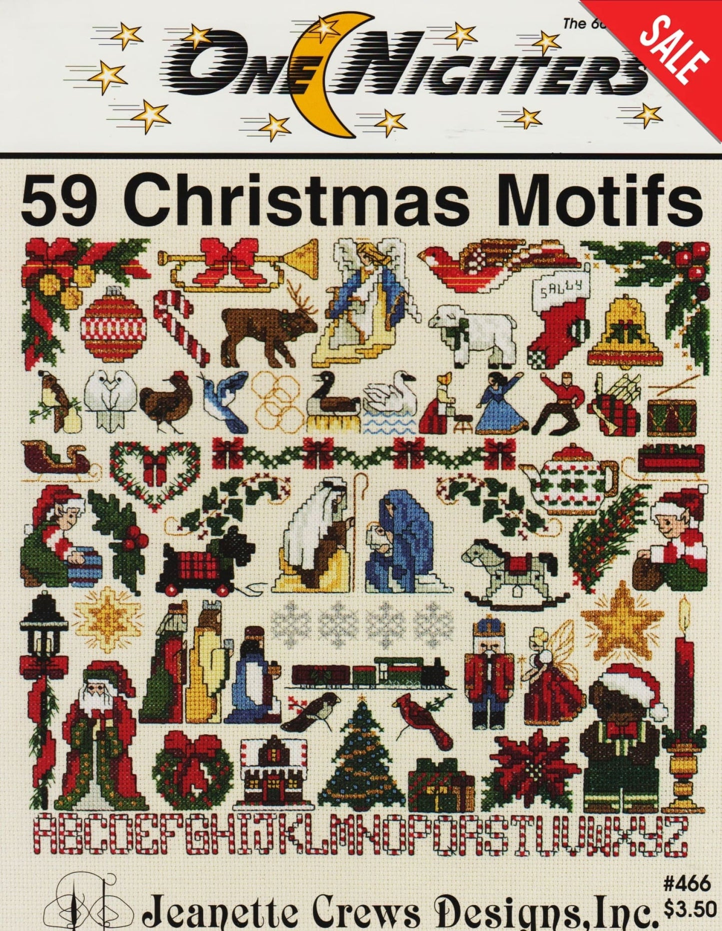 Jeanette Crews 59 Christmas Motifs 466 cross stitch pattern